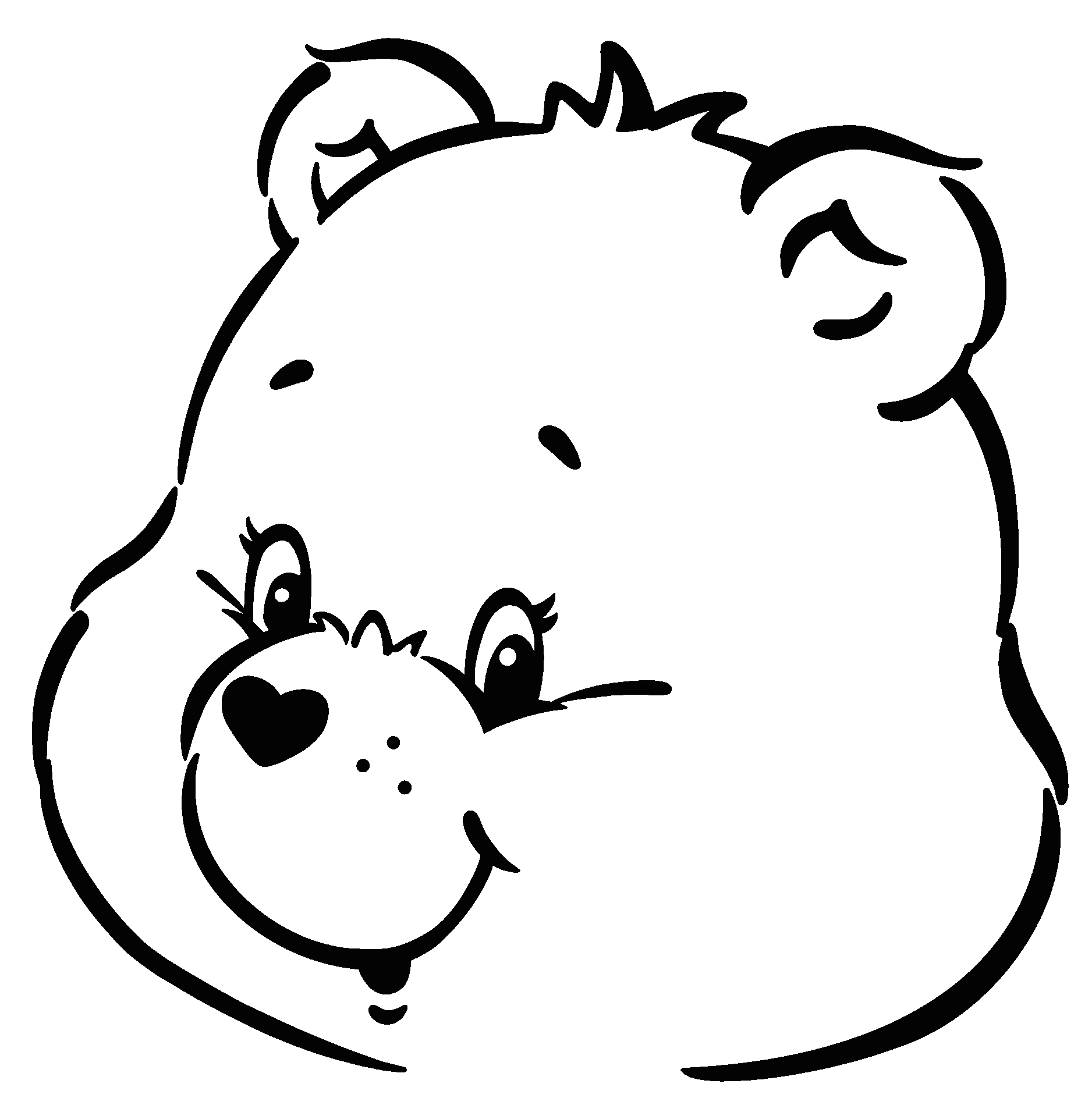 Cheer-Bear-Outline