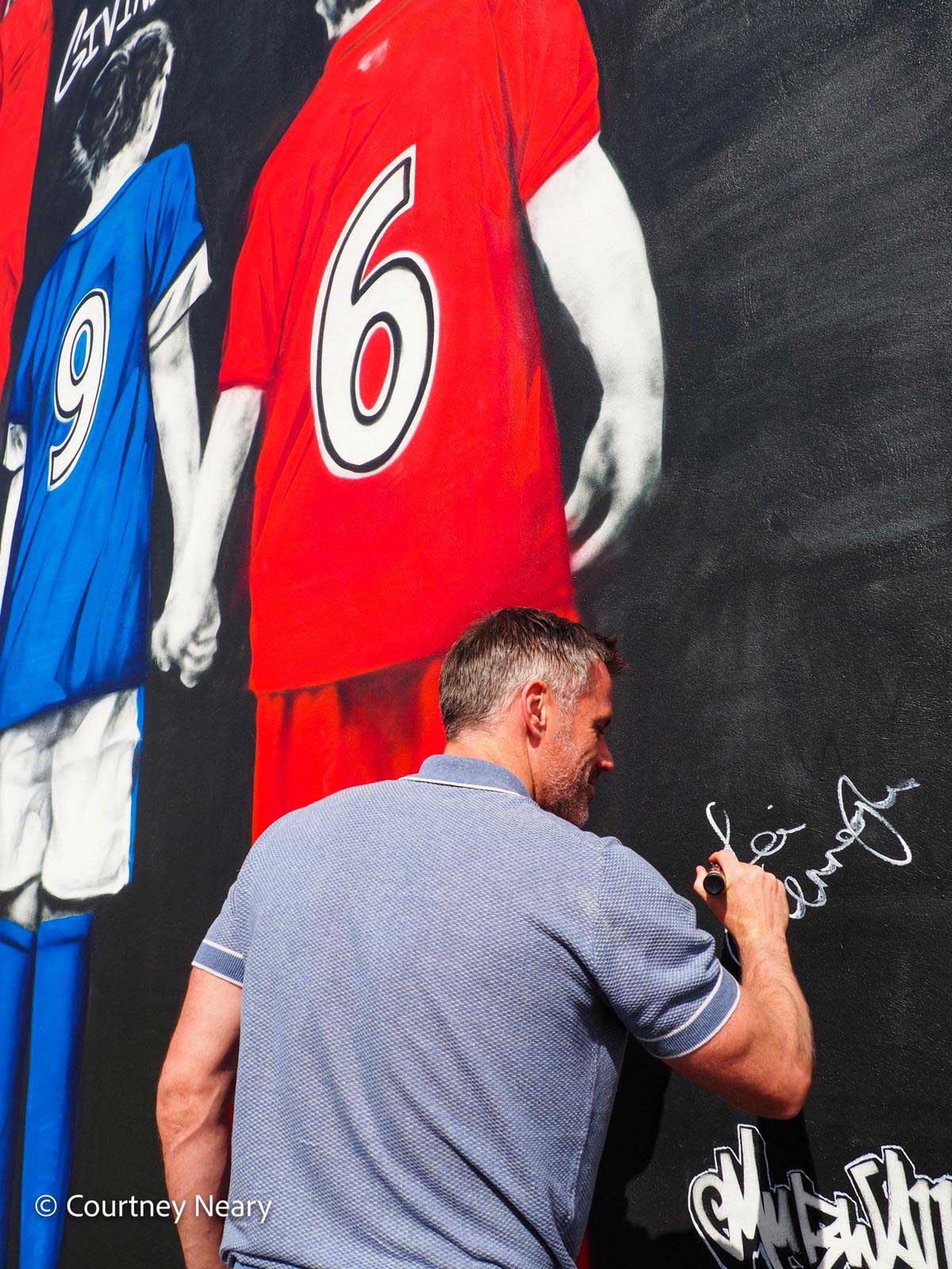 Jamie-Carragher-Signs-Foundation-Wall-Mural